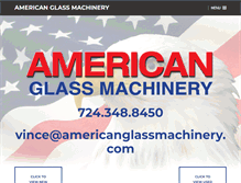 Tablet Screenshot of americanglassmachinery.com
